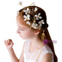 Head Flower White Hairpin Tassel Hair Accessories Princess Jewelry