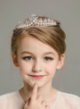 Girl's Princess Crown Pearl Headdress Tiaras