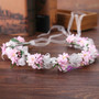 Girls' Wreath Flower Children's Pearl Bow Accessories