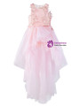 In Stock:Ship in 48 Hours Ready To Ship Hi Lo Tulle Appliques Girl Dress