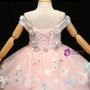 Pink Ball Gown Tulle Applqiues Off The Sholuder Princess Dress