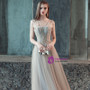 In Stock:Ship in 48 Hours Gray Tulle Straps With Beading Prom Dress