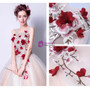 In Stock:Ship in 48 Hours Pink Gray Tulle Embroidery Weddign Dress