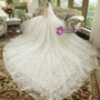 Amazing White Ball Gown Tulle Appliques Off The Shoulder Wedding Dress