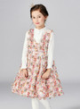In Stock:Ship in 48 Hours Multicolor V-neck Knee Length Flower Girl Dress