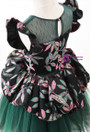 In Stock:Ship in 48 Hours Green Tulle Embroidery Flower Girl Dress