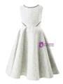 In Stock:Ship in 48 Hours Green A-Line Knee Length Flower Girl Dress