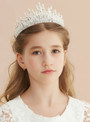 Rhinestone Pearl Crown Princess Hairband Crown Big Tiaras