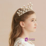 Girl Golden Pearl Crown Crown Hair Accessories