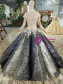 Ball Gown Sequins Appliques Off The Shoulder Floor Length Wedding Dress