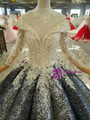 Ball Gown Sequins Appliques Off The Shoulder Floor Length Wedding Dress