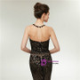 Romance Black Mermaid Sequins Scoop Sleeveless Floor Length Prom Dress