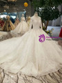 Shop 2019 Long & Short Ball Gown Tulle Lace Appliques Long Sleeve Backless Wedding Dress With Beading With Factory Price From Kemedress