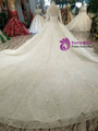 Shop 2019 Long & Short Ball Gown Tulle Lace Appliques Long Sleeve Backless Wedding Dress With Beading With Factory Price From Kemedress