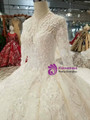 Shop 2019 Long & Short Ball Gown Tulle Lace Appliques Long Sleeve Backless Wedding Dress With Beading With Factory Price From Kemedress