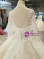 Shop 2019 Long & Short Ball Gown Tulle Lace Appliques Long Sleeve Backless Wedding Dress With Beading With Factory Price From Kemedress