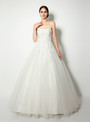 Shop 2019 Long & Short White Ball Gown Tulle Strapless Appliques Long Wedding Dress With Factory Price From Kemedress