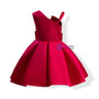 Shop 2019 Long & Short In Stock:Ship in 48 Hours Red Satin One Shoulder Flower Girl Dress With Bow With Factory Price From Kemedress