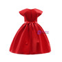 Shop 2019 Long & Short In Stock:Ship in 48 Hours Red Satin Cap Sleeve Appliques Girl Dress With Factory Price From Kemedress