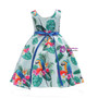 Shop 2019 Long & Short In Stock:Ship in 48 Hours Blue Print Little Girl Dress With Bow With Factory Price From Kemedress