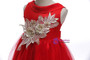 Shop 2019 Long & Short In Stock:Ship in 48 Hours Red Tulle Appliques Flower Girl Dress With Factory Price From Kemedress