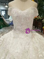 Shop 2019 Long & Short Ivory White Ball Gown Tulle Appliques Off The Shoulder Wedding Dress With Factory Price From Kemedress