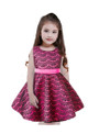 Shop 2019 Long & Short In Stock:Ship in 48 Hours Fuchsia Lace Flower Girl Dress With Sash With Factory Price From Kemedress