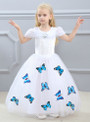Shop 2019 Long & Short In Stock:Ship in 48 Hours White Tulle Cinderella Dress With Butterfly With Factory Price From Kemedress