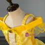 In Stock:Ship in 48 Hours Yellow Organza Princess Dress With Crystal