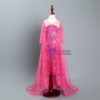 Shop 2019 Long & Short In Stock:Ship in 48 Hours Fuchsia Sequins Long Sleeve Frozen Queen Dress With Factory Price From Kemedress
