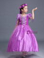 Shop 2019 Long & Short In Stock:Ship in 48 Hours Purple Tulle Puff Sleeve Sophia Princess Dress With Factory Price From Kemedress