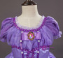 In Stock:Ship in 48 Hours Purple Tulle Puff SLeeve Sophia Dress
