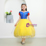 Shop 2019 Long & Short In Stock:Ship in 48 Hours Yellow Tulle Short Sleeve Snow White Princess Dress  With Factory Price From Kemedress