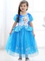 Shop 2019 Long & Short In Stock:Ship in 48 Hours Blue Tulle Cap Sleeve Frozen Princess Dress With Factory Price From Kemedress