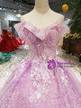 Shop 2019 Long & Short Purple Tulle Sequins Off The Shoulder Appliques Beading Wedding Dress With Train With Factory Price From Kemedress