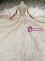 Shop 2019 Long & Short Chamapagne Ball Gown Tulle Halter Sequins Beading Wedding Dress With Train With Factory Price From Kemedress