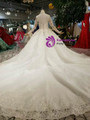 Shop 2019 Long & Short Ball Gown Tulle Appliques High Neck Long Sleeve Wedding Dress With Train With Factory Price From Kemedress