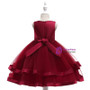 Shop 2019 Long & Short In Stock:Ship in 48 Hours Burgundy Tulle Flower Girl Dress With Pearls With Factory Price From Kemedress