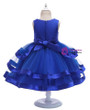 Shop 2019 Long & Short In Stock:Ship in 48 Hours Blue Tulle Appliques Princess Dress With Bow With Factory Price From Kemedress