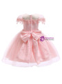 Shop 2019 Long & Short In Stock:Ship in 48 Hours Pink Tulle Appliques Cap Sleeve Flower Girl Dress With Factory Price From Kemedress