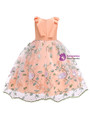 Shop 2019 Long & Short In Stock:Ship in 48 Hours Orange Tulle Embroidery Flower Girl Dress With Pearls With Factory Price From Kemedress