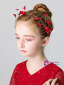 Shop 2019 Long & Short Flower Girl Red Head Flower Garland Jewelry Hairband With Factory Price From Kemedress