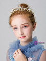 Shop 2019 Long & Short Children's Crown Birthday Hair Accessories Flower Girl Crown With Factory Price From Kemedress