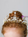 Shop 2019 Long & Short Children's Crown Birthday Hair Accessories Flower Girl Crown With Factory Price From Kemedress