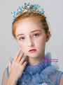 Shop 2019 Long & Short Children's Blue Crown Headdress Accessories Princess Hairband With Factory Price From Kemedress