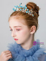 Shop 2019 Long & Short Children's Blue Crown Headdress Accessories Princess Hairband With Factory Price From Kemedress
