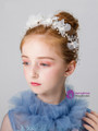 Shop 2019 Long & Short Children's Headdress White Flower Flower Girl Hair Accessories With Factory Price From Kemedress