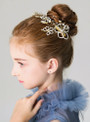 Shop 2019 Long & Short Children's Headdress Flower Hairpin Golden Girl Hair Accessories With Factory Price From Kemedress