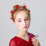 Shop 2019 Long & Short Children's Headdress Red Flower Girl Hair Accessories With Factory Price From Kemedress