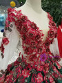 Shop 2019 Long & Short Green Ball Gown Sequins Red Appliques V-neck Long Sleeve Wedding Dress With Factory Price From Kemedress